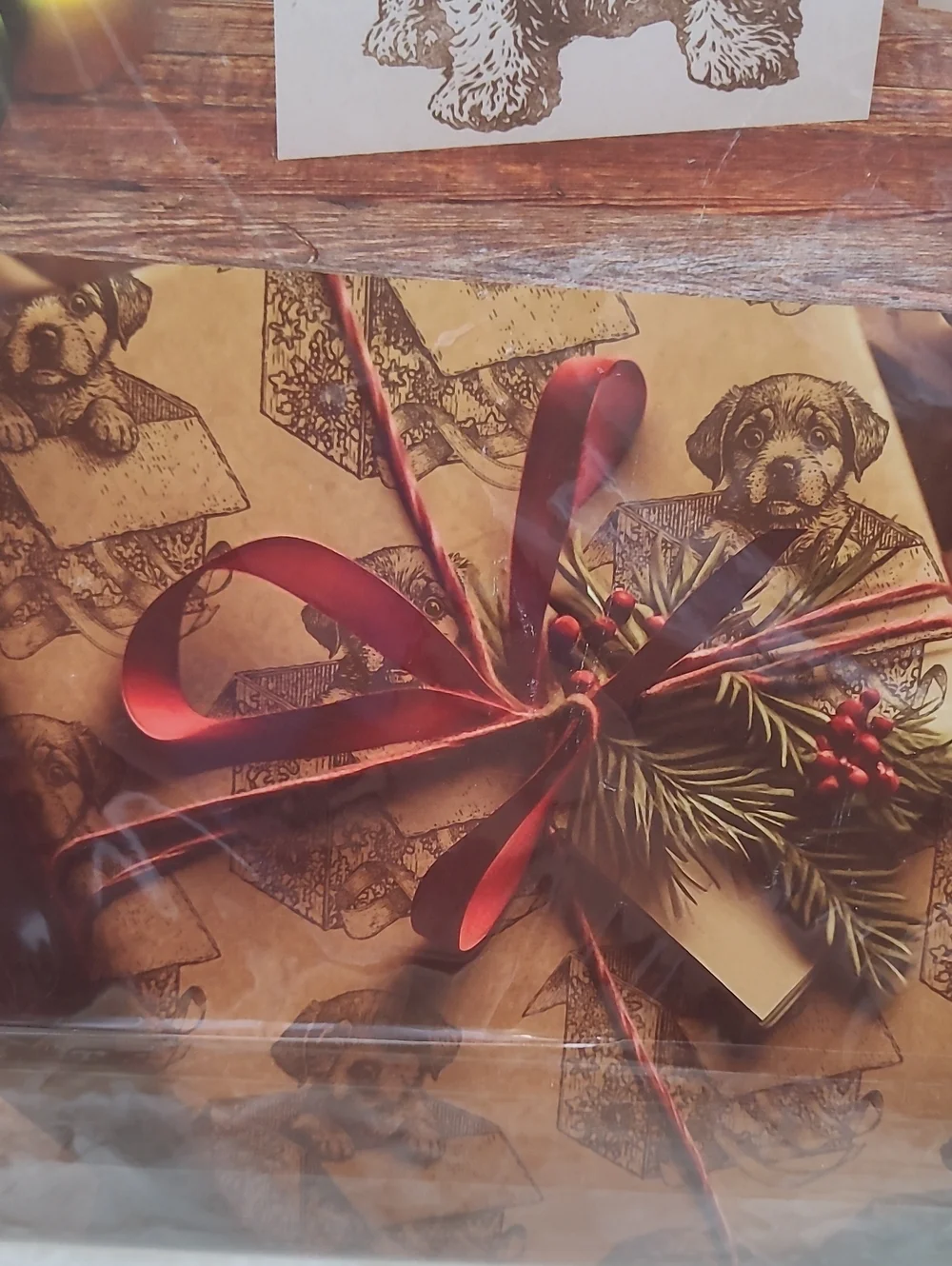 IOD Iron Orchid Designs Christmas Pups 6 Decor Stamps Bonus Reusable Masks 25195